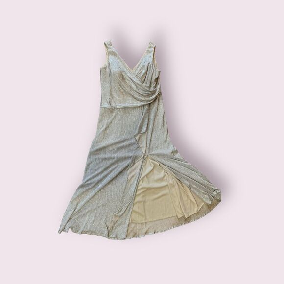 Oleg Cassini Grecian Goddess plus size 18W long gown - Picture 5 of 6